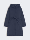 Weekend Reversible Robe Coat in Water-Repellent Twill Navy